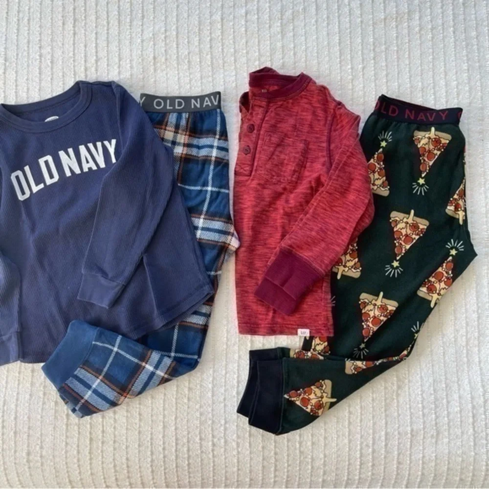Bundle of two pjs sets by Old Navy and Gap in novelty print and size S (6-7)